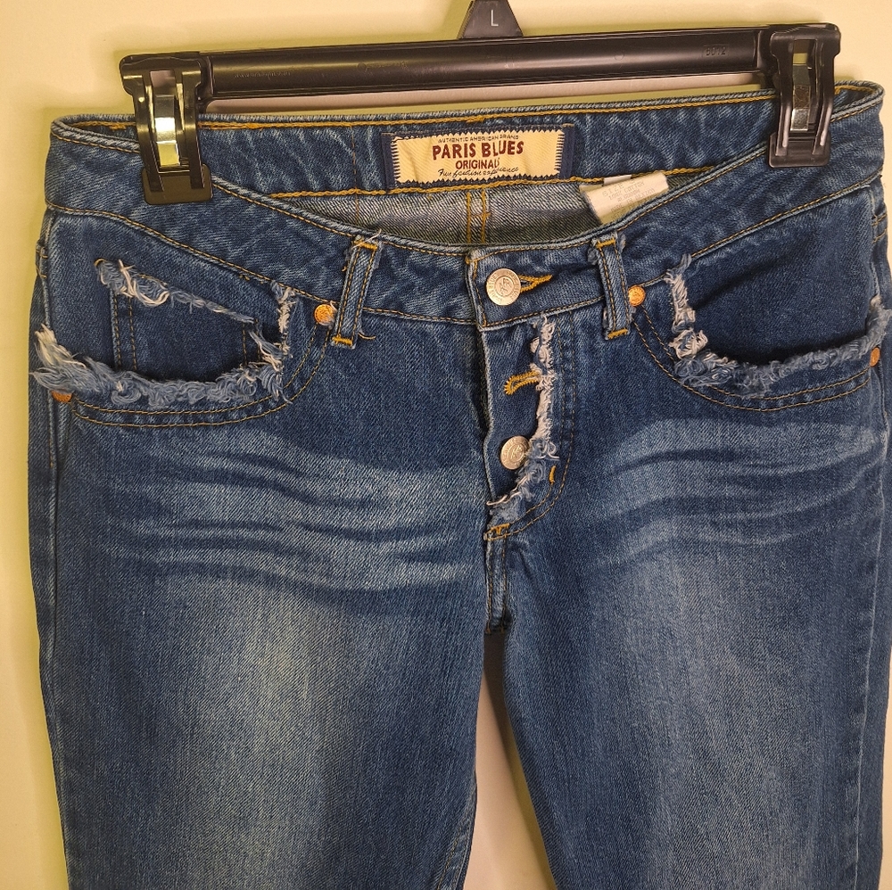 Paris Blues ,Button Front, Boot Cut Jeans Size 3 (junior)